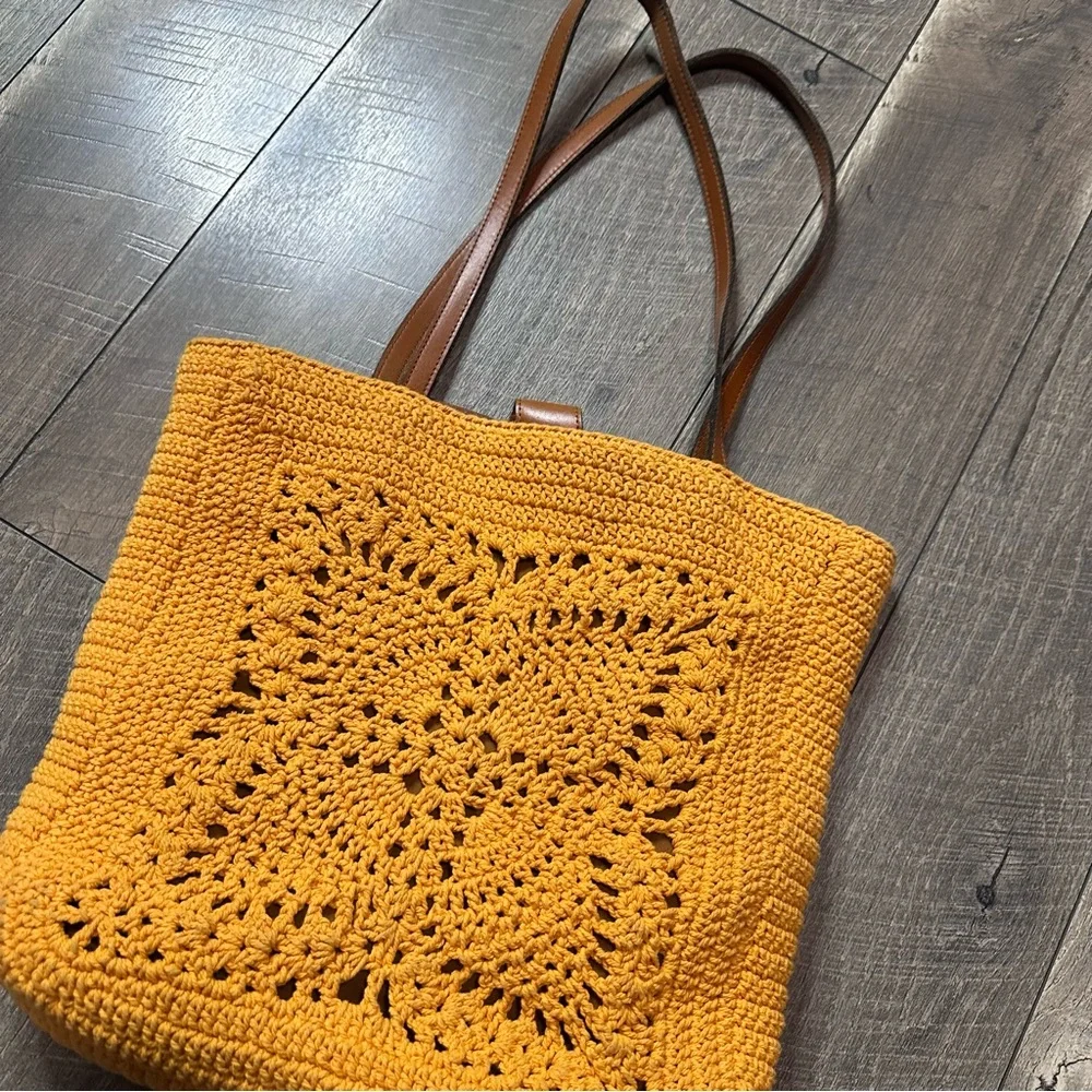 Patricia Nash Naomi Crochet Butterfly Tote Bag - Picture 4 of 9